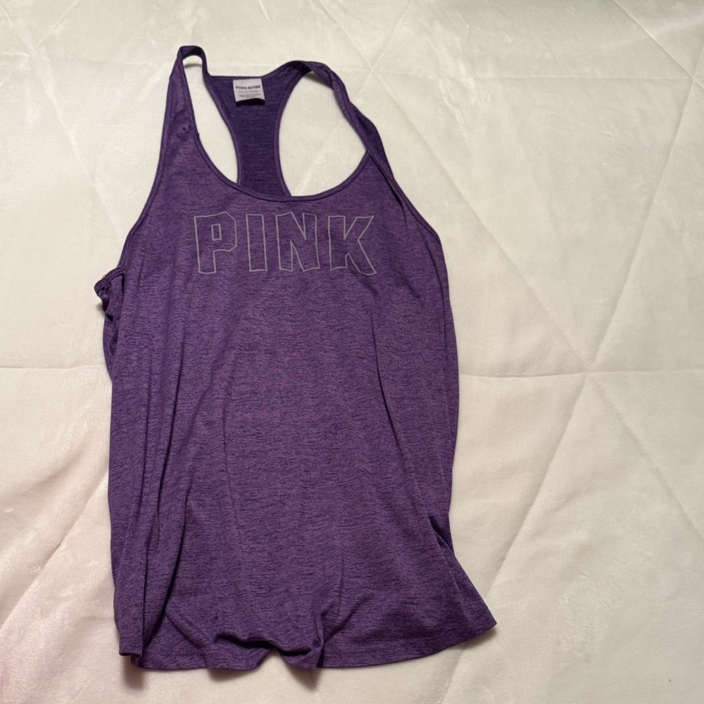 PINK Victoria's Secret Heathered Purple Tank Top